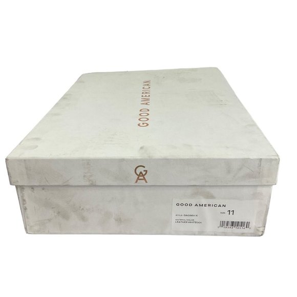 Good American Boots Women Sz 11 Chelsea White Leather GA036V-X $349 Nib - Picture 10 of 12